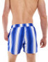 ASOS DESIGN swim shorts in short length in blue stripe