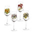 Фото #1 товара Botanic Garden Wine Glasses, Set of 4