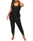 ფოტო #1 პროდუქტის Plus Size Jayden Pajama Tank & Pant Pajama Set