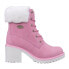 Фото #2 товара Lugz Clove Fur WCLOVFD-6556 Womens Pink Nubuck Ankle & Booties Boots