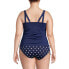 Plus Size Adjustable V-neck Underwire Tankini Swimsuit Top