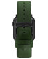 Фото #3 товара Men's Dark Green Premium Leather Band Compatible with 42mm, 44mm, 45mm, Ultra, Ultra2 Apple Watch