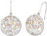 Silver tricolor earrings Tree of Life ERE-TREE-TRICO