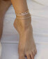 ფოტო #3 პროდუქტის Dainty 18K Gold Plated Chain Anklet Set