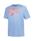 Men's Powder Blue Ole Miss Rebels Big Tall Arch Over Logo T-Shirt