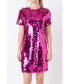 Фото #1 товара Women's Circle Sequins Mini Dress