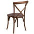 Фото #2 товара Hercules Series Stackable Pecan Wood Cross Back Chair