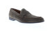 Фото #2 товара Bruno Magli Silas BM600231 Mens Gray Suede Slip On Penny Loafers Shoes