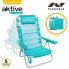 Фото #3 товара Складное кресло Aktive с подушкой 5 положений Aluminium 62x48x83 см