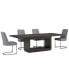 Фото #3 товара Tivie 5 Pc Dining Set (Rectangular Table + 4 Dining Chairs), Created for Macy's