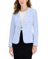 Фото #1 товара Women's Ruffle-Front Two-Button Long-Sleeve Jacket