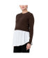 Sandy Detachable Nursing Knit Sweater Chocolate