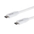 Фото #2 товара StarTech.com USB-C to USB-C Cable w/ 5A PD - M/M - White - 2 m (6 ft.) - USB 2.0 - USB-IF Certified - 2 m - USB C - USB C - USB 2.0 - 480 Mbit/s - White