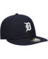 Фото #4 товара Men's Navy Detroit Tigers Authentic Collection On-Field Home Low Profile 59FIFTY Fitted Hat