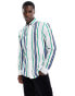 Tommy Hilfiger vertical polo stripe regular shirt in green