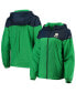ფოტო #1 პროდუქტის Women's Green, Navy Notre Dame Fighting Irish Flash Forward Lined Full-Zip Windbreaker Jacket