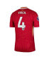 Фото #2 товара Men's Virgil van Dijk Red Liverpool 2024/25 Home Authentic Player Jersey