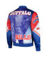 Men's Royal Buffalo Bills Fanimation Satin Full-Snap Jacket