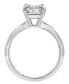 ფოტო #3 პროდუქტის Certified Lab Grown Diamond Radiant-Cut Solitaire Engagement Ring (3 ct. t.w.) in 14k Gold