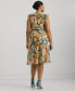 Plus Size Floral Empire-Waist A-Line Dress