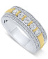 Men's Diamond Openwork Band (1 ct. t.w.) in 10k Two-Tone Gold