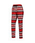 ფოტო #2 პროდუქტის Women's Red Wisconsin Badgers Ugly Long Sleeve T-shirt and Pajama Pants Sleep Set