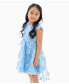 Little Girls Floral Soutache Hi-Low Social Dress