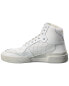 Фото #2 товара Saint Laurent Leather High-Top Sneaker Men's White 40