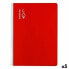 Notebook ESCOLOFI Din A4 50 Sheets 8 mm Red (5 Units)