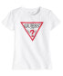 ფოტო #1 პროდუქტის Big Girls Triangle Rhinestone Logo T-shirt