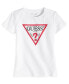 ფოტო #2 პროდუქტის Big Girls Triangle Rhinestone Logo T-shirt