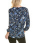 Фото #2 товара Jones New York Printed Moss Crepe Blouse Women's