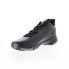 Reebok More Buckets Mens Black Leather Lace Up Athletic Basketball Shoes