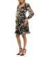 ფოტო #3 პროდუქტის Petite Printed Clip-Dot A-Line Dress