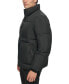 Men's Refined Quilted Full-Zip Stand Collar Puffer Jacket