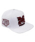 Men's White Morehouse Maroon Tigers Evergreen Wool Snapback Hat