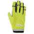 Фото #1 товара Перчатки для велоспорта M-Wave Secure вело с Гелевыми подушками, полные пальцы, неоново-желтые размер S.