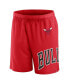 Men's Red Chicago Bulls Free Throw Mesh Shorts