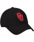 Фото #3 товара Men's Black Oklahoma Sooners Primary Logo Staple Adjustable Hat