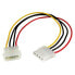 Фото #2 товара StarTech.com 12in LP4 Power Extension Cable - M/F - 0.304 m - Molex (4-pin) - Molex (4-pin) - Male - Female - Straight