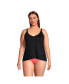 ფოტო #5 პროდუქტის Plus Size Chlorine Resistant Tulip Hem Tankini Swimsuit Top