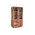 Дисплей-стенд DKD Home Decor Стеклянный древесина каучукового дерева 100 x 42 x 190 cm