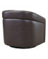 Desi 32" Genuine Leather in Contemporary Swivel Accent Chair