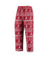 Фото #4 товара Men's Crimson Alabama Crimson Tide Ugly Sweater Knit Long Sleeve Top and Pant Set