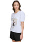ფოტო #3 პროდუქტის Women's Graphic-Print Puff-Sleeve T-Shirt