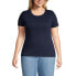 Фото #7 товара Plus Size Cotton Rib T-shirt