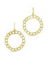 ფოტო #2 პროდუქტის Women's Chain Link Circle Dangle Earrings