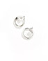 ALDO kourtnay medium chunky hoop earrings in silver