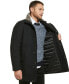 Фото #6 товара Men's Urban Walker Coat with Detachable Faux Rabbit Fur at Interior Collar