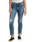 Фото #1 товара Women's Beau Mid Rise Slim Leg Jeans